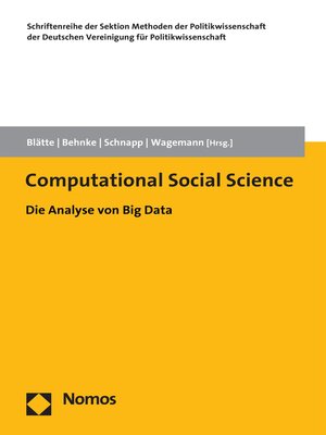 cover image of Computational Social Science
